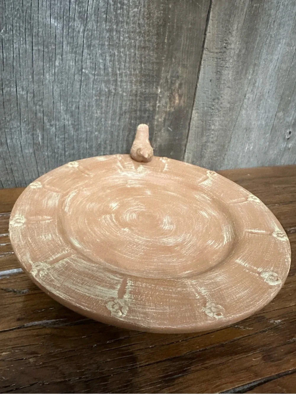 The White Barn Candle Co. Terra Cotta Candle Holder Bird Bath #1 - Picture 4 of 16